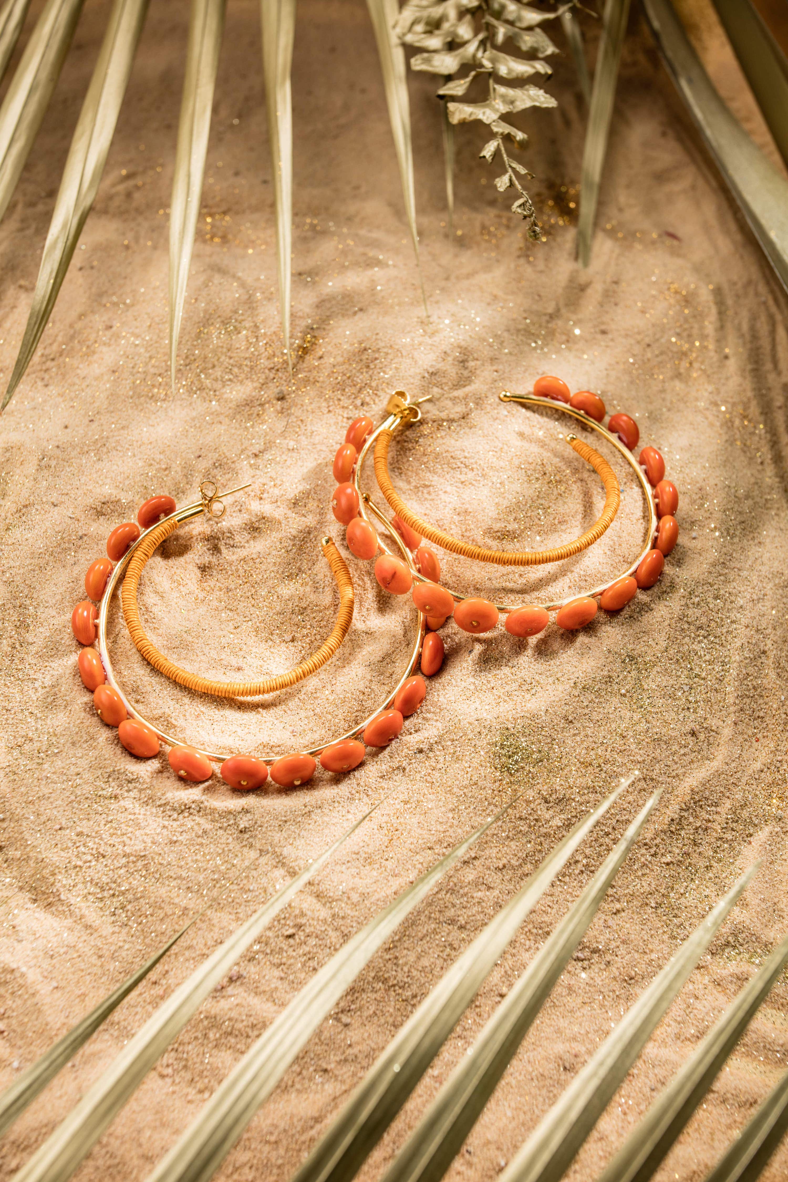 Double Hoop Pure Orange